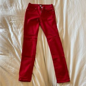 Venus red skinny jeans, EUC, size 2
